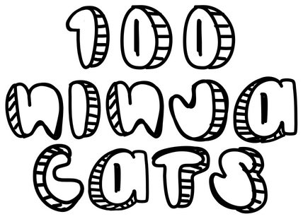 Логотип 100 Ninja Cats